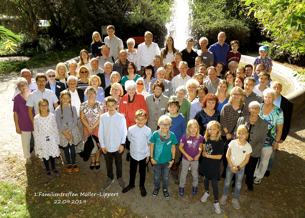 Familienchronik: Familientreffen der Tuchfabrikanten-Familie Müller aus Kamenz am 22 September 2019.