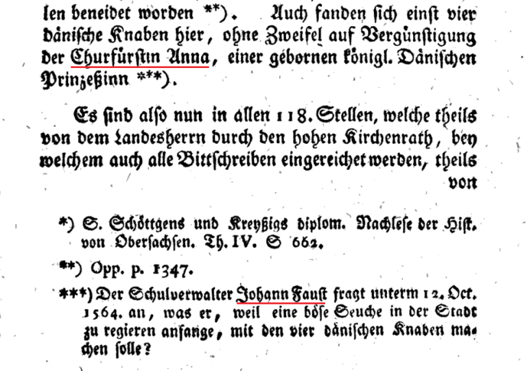 Familienchronik Sachsen: Johannes Faust, Fürstenschule St. Afra Meißen.