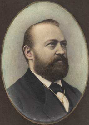 Ehrenbürger und Tuchfabrikant Emil Oskar Müller aus Kamenz, Sachsen